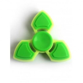 THREE LEAF FINGER GYRO STRESS RELIEF TOY FIDGET SPINNER (GREEN)