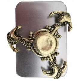 GUN ANCHOR FINGER GYRO EDC FOCUS TOY FIDGET SPINNER (CHAMPAGNE GOLD)