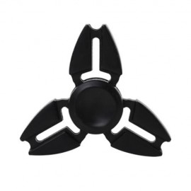 TRILATERAL ZINC ALLOY HAND SPINNING FINGER TOY (BLACK)