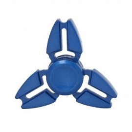 TRILATERAL ZINC ALLOY HAND SPINNING FINGER TOY (BLUE)