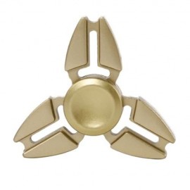 TRILATERAL ZINC ALLOY HAND SPINNING FINGER TOY (GOLDEN)