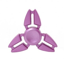 TRILATERAL ZINC ALLOY HAND SPINNING FINGER TOY (PINKISH PURPLE)