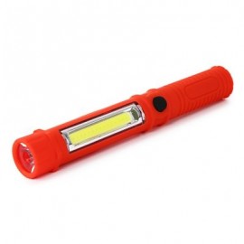 Outdoor Lighting Waterproof LED Working Flashlight (RED)