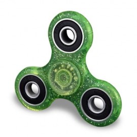 EDC FOCUS TOY FINGER GYRO STRESS RELIEF PLASTIC FIDGET SPINNER (GREEN)