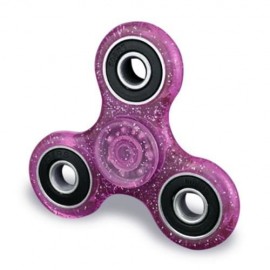 EDC FOCUS TOY FINGER GYRO STRESS RELIEF PLASTIC FIDGET SPINNER (AMETHYST)