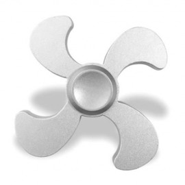 STRESS RELIEF TOY EDC METAL FIDGET SPINNER (SILVER)