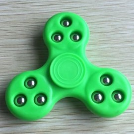 9 BEADS FINGERTIP STRESS RELIEF TOY FINGER GYRO SPINNER (NEON GREEN)