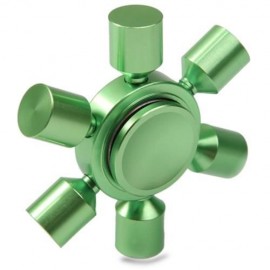 STRESS RELIEF TOY RUDDER FIDGET METAL SPINNER (GREEN)