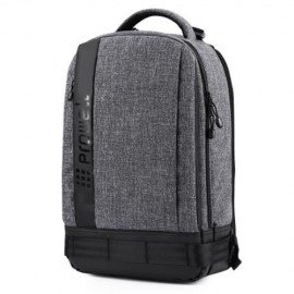 PROWELL DC22095 DSLR CAMERA CANVAS PHOTOGRAPHY BAG BACKPACK (DEEP GRAY)