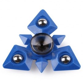 METAL BALLS TRIANGLE FINGER GYRO HAND SPINNER (BLUE)