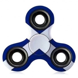 ANTI-STRESS TOY EDC PATTERNED FIDGET SPINNER (BLUE AND WHITE)