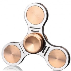 ROTATING EDC FINGER GYRO TRI FIDGET SPINNER (GOLDEN)