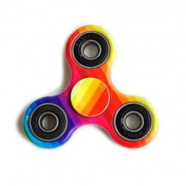 PLASTIC OMBRE STRIPE HAND FIDGET SPINNER (MULTICOLOR)