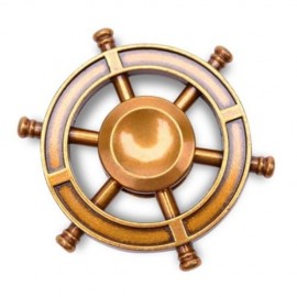 RUDDER SHAPED METAL ADHD FINGERTIP FIDGET SPINNER (GOLDEN)