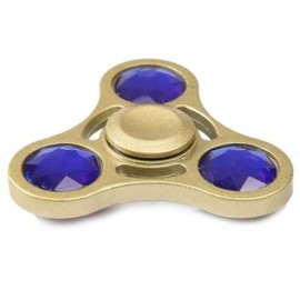 FAKE CRYSTAL EMBELLISHED STRESS RELIEF GYRO FIDGET SPINNER (GOLDEN)
