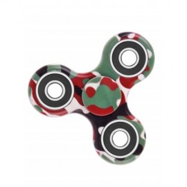 CAMOUFLAGE PRINT STRESS RELIEF FOCUS TOY FIDGET SPINNER (GREEN)