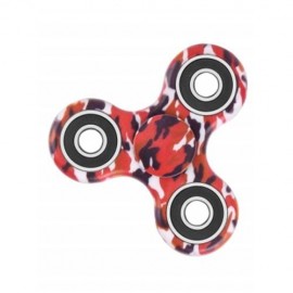CAMOUFLAGE PRINT STRESS RELIEF FOCUS TOY FIDGET SPINNER (RED)