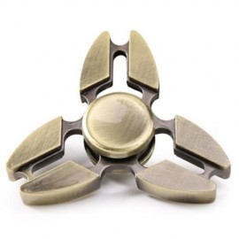 TRI SPINNING EDC FIDGET SPINNER RELAXATION TOY (GOLDEN)