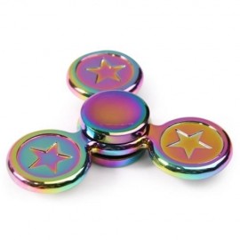 FIDGET TOY STAR COLORFUL METAL GYRO HAND SPINNER (COLORFUL)