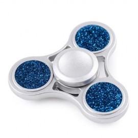 ANTI-STRESS TOY GLITTER FIDGET METAL SPINNER (SILVER)