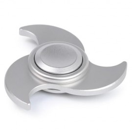 FIDDLE TOY WINDMILL FINGER GYRO FIDGET SPINNER (SILVER)