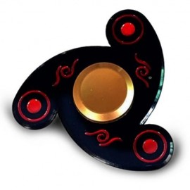 STRESS RELIEF FINGER GYRO ALLOY FIDGET TOY EDC SPINNER (PHOTO BLACK)