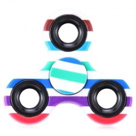 FOCUS TOY TRIANGLE STRIPED FINGER GYRO FIDGET SPINNER (COLORMIX)