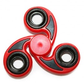 STRESS RELIEVER TRI-BAR FINGER GYRO HAND SPINNER (RED)