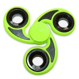 STRESS RELIEVER TRI-BAR FINGER GYRO HAND SPINNER (GREEN)