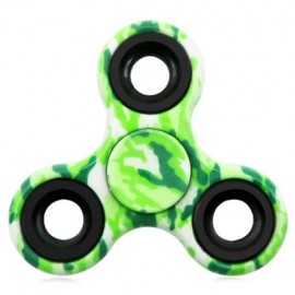 STRESS RELIEF TOY CAMOUFLAGE FINGER GYRO FIDGET SPINNER (GREEN)