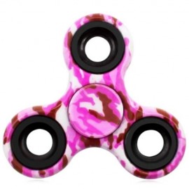 STRESS RELIEF TOY CAMOUFLAGE FINGER GYRO FIDGET SPINNER (PINK)