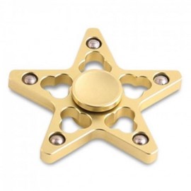 STRESS REDUCER STAR SHAPED EDC FIDGET SPINNER FINGER GYRO (GOLDEN)