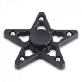 STRESS REDUCER STAR SHAPED EDC FIDGET SPINNER FINGER GYRO (BLACK)