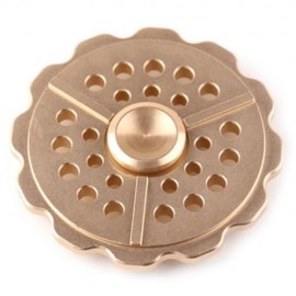 ANTI-ANXIETY ROUND METAL FIDGET TOY FINGER SPINNER (GOLDEN)