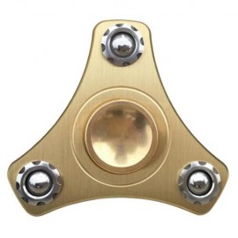 RELAXATION GIFT EDC FIDGET HAND TRI-SPINNER TOY (GOLDEN)