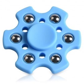 FOCUS TOY SNOWFLAKE SHAPE BALL BEARING FIDGET FINGER SPINNER (BLUE)