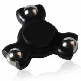 STRESS RELIEF TOY TRIANGLE BALL BEARING FIDGET SPINNER (BLACK)