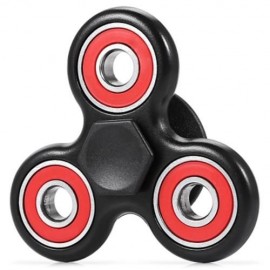 FIDGET SPINNER STRESS RELIEVER PRESSURE REDUCING TOY (BLACK RED)