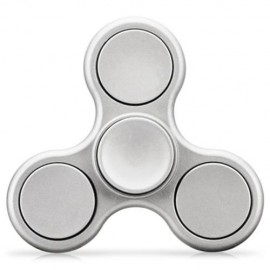 TRI-WING MATTE SURFACE ADHD FIDGET SPINNER STRESS RELIEF PRODUCT ADULT FIDGETING TOY (SILV