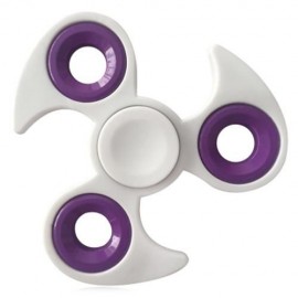 FIDDLE TOY EDC TRI-BAR FINGER GYRO HAND SPINNER (WHITE)