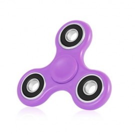 HOMOCHROMY TRILATERAL PATTERN ABS HAND SPINNER FINGER TOY (PURPLE)