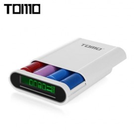 TOMO S4 DIY 4 X 18650 LI-ION BATTERY SMART POWER CHARGER (WHITE)