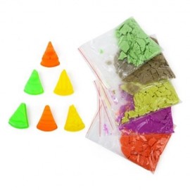 FUNNY 7 COLORS SPACE SAND TOY SUIT FOR CHILDREN (COLORFUL)