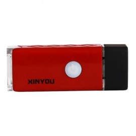 USB CHARGING FOUR MODES WATERPROOF BICYCLE FRONT FLASHLIGHT (RED)