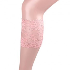 STYLISH ELASTIC LACEWORK LEG SLEEVES BOOTS SET FOR WOMEN (PINK)