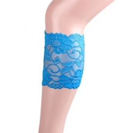 STYLISH ELASTIC LACEWORK LEG SLEEVES BOOTS SET FOR WOMEN (DEEP BLUE)