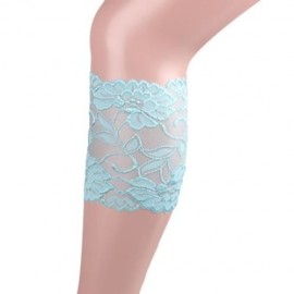 STYLISH ELASTIC LACEWORK LEG SLEEVES BOOTS SET FOR WOMEN (LIGHT BLUE)