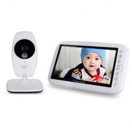 7.0 INCH WIRELESS NIGHT VISION DUAL VIEW VIDEO BABY MONITOR (WHITE)