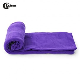 CLEYE WARM PORTABLE POLYESTER POLAR FLEECE SLEEPING BAG (PURPLE)
