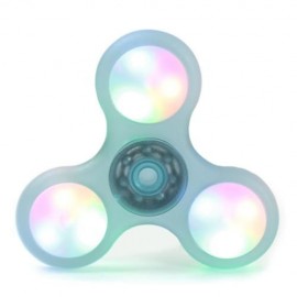 LED LIGHT PLASTIC FIDGET SPINNER FINGER GYRO (LIGHT GREEN)
